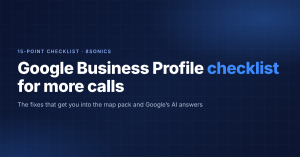 Google Business Profile checklist for more calls